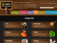 Tablet Screenshot of littlelearner.com
